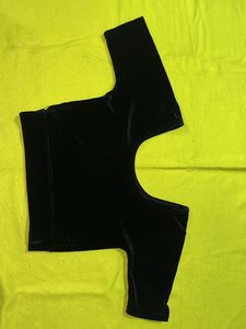 Black Velvet Blouse For Women