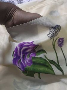 Floral Print Saree with Blouse Piece