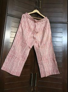 Women Red Printed Cotton Night Suit