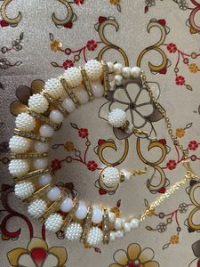 Pearl Necklace &amp; Earring Set-Garba nights
