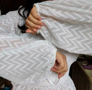 White Of ShoulderTop With Balloon Sleeves ✨