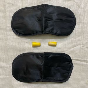 2 Sleeping Eye Mask & Ear Plugs Combo (Eyemask)