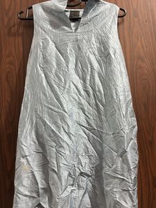 CK Sleeveless Crinkled Dress