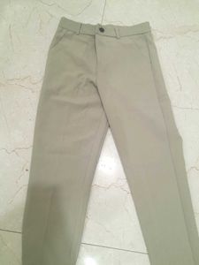 Beige Casual Pants
