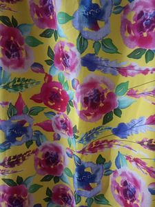 Women Yellow &amp; Pink Floral Printed Scarf