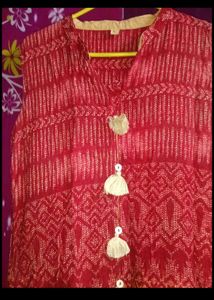 Elegant Red &amp; Yellow Kurta