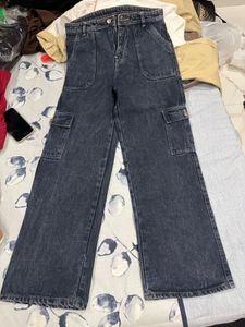 Stylish Navy Blue Cargo Pants For Women