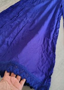 Royal Blue And golden Palazzo With Lace(Pick 1)