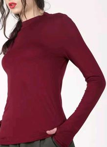 Maroon Long Sleeve Top