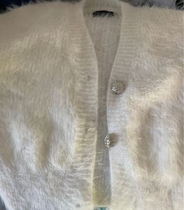 Ladies Fluffy Sweater Long Sleeve Cardigan
