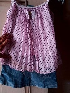 top and skirt for baby girl