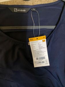 Annabelle Navy Wrap Top