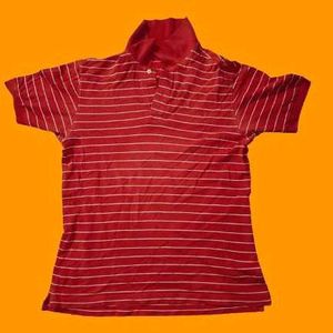 Striped Coral Polo T-Shirt