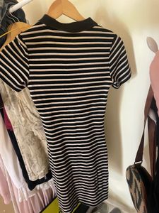 Striped Polo Mini Dress