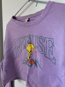 Tweety Bird Cropped Long Sleeve