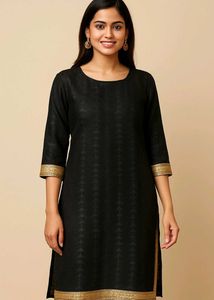 ✨ Elegant Black Kurti ✨