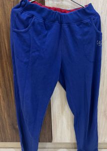 Blue And Pink Casual Sweatpants