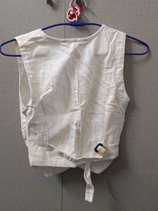 White Buttoned Vest