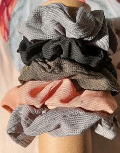 Mix Print And Color Scrunchies Set Of 20 Pieces