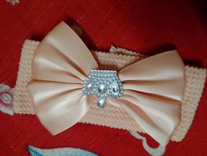 0 To 3 Months Baby Girl Cap And Hair Band