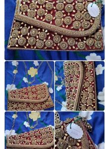 BRIDAL Embroidered Clutch