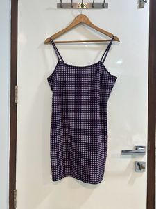 Purple Checkered Dress