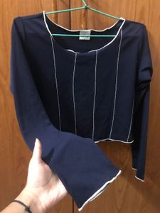 Navy Blue Party Wear / Dayout Top