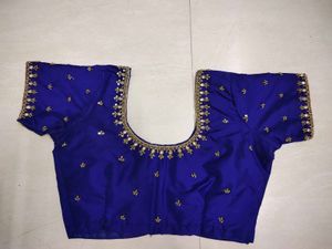 💙Royal Blue Aari Maggam Blouse