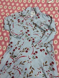 Blue Cotton Dress