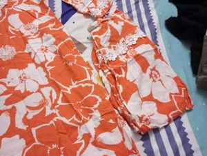 Floral Print Casual kurti set