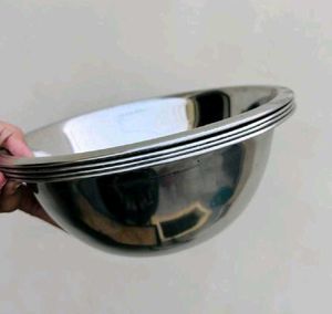 Combo Of 4 Steel Big Bowl (Katora)