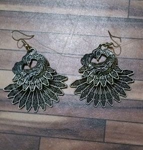 Peacock Feather Earrings