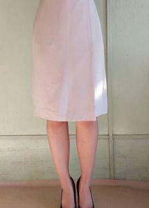 Pale Grey A-Line Skirt