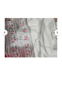 White Lace Work Pakistani Suit
