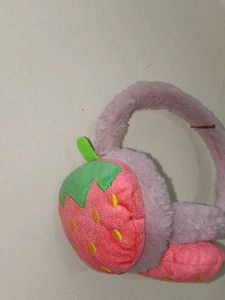 Strawberry Earmuffs - Cute &amp; Warm