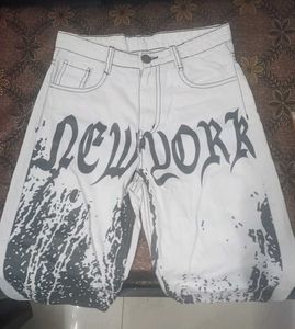 New York Print Jeans