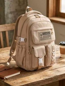 Stylish Beige Backpack