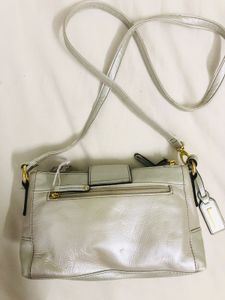 Imported Silver Crossbody Bag