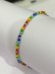 Multicolour seed bead bracelet