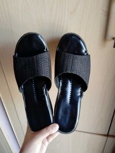 Black Slide Sandals