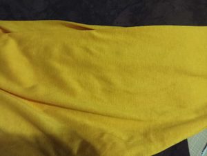 Yellow Cotton Linen Leggings