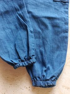 Women Denim Jogger Cargo Jeans