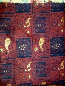 Burgundy Dress Material
