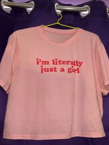 “I’m Just A Girl” Crop Top For Women