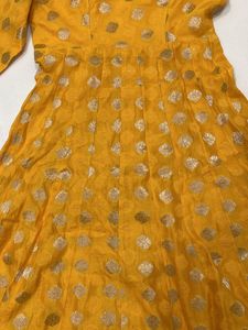 Yellow Anarkali Kurti