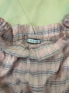 Cute Plaid Two-Piece Set