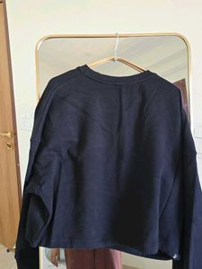 Cropped Oversized Sweatshirt