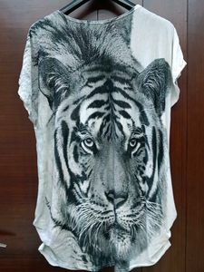 3D Tiger Print Top