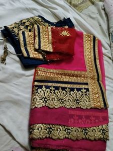 Elegant Pink Saree