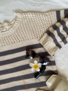 Striped Knit Sweater
